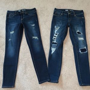 Mossimo mid rise jeans (2prs) size 2